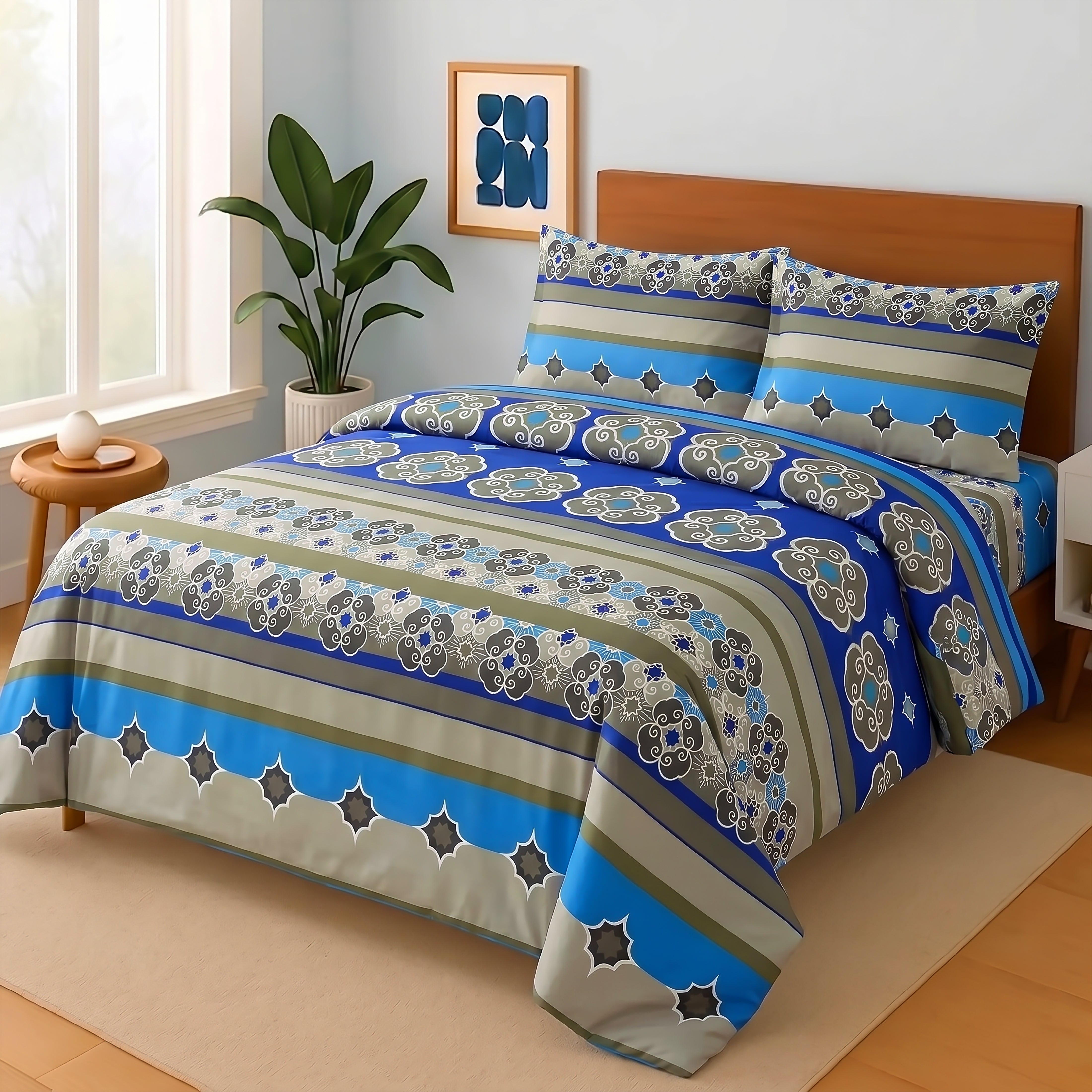 3 Pcs Bed sheet A-78