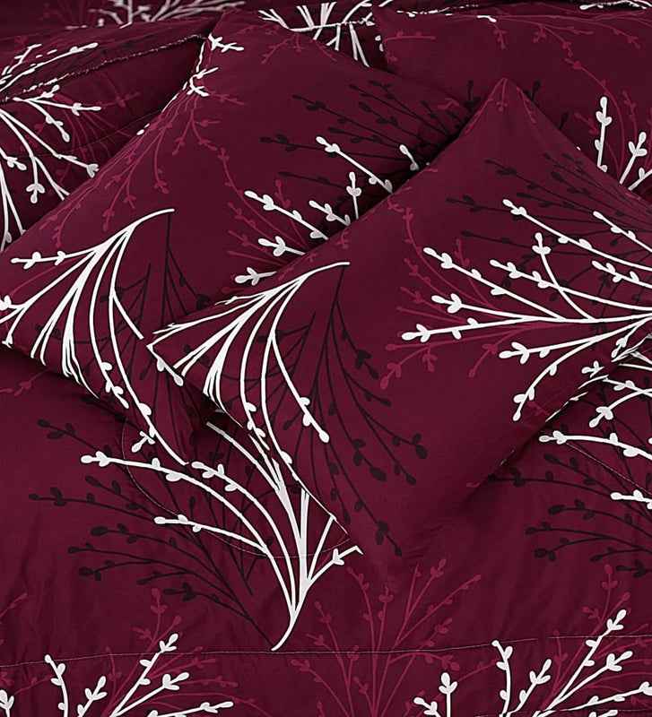 Premium Summer King Size Soft Cotton Comforter Set - 7-Piece