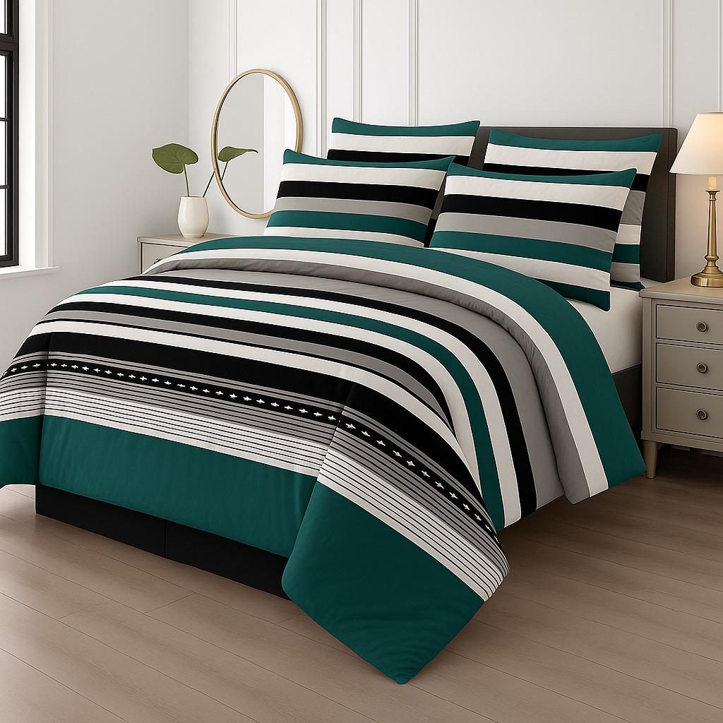 Premium Summer King Size Comforter Set - 7-Piece A8