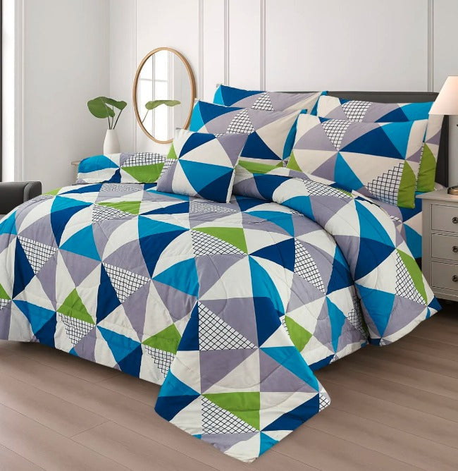 PREMIUM SUMMER KING SIZE COMFORTER SET - 7-PIECE