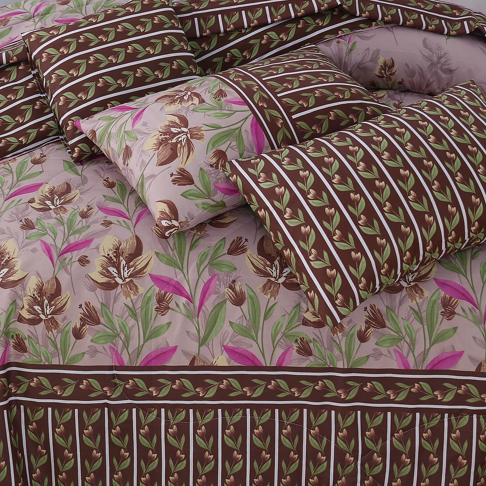 PREMIUM SUMMER KING SIZE COMFORTER SET - 7-PIECE