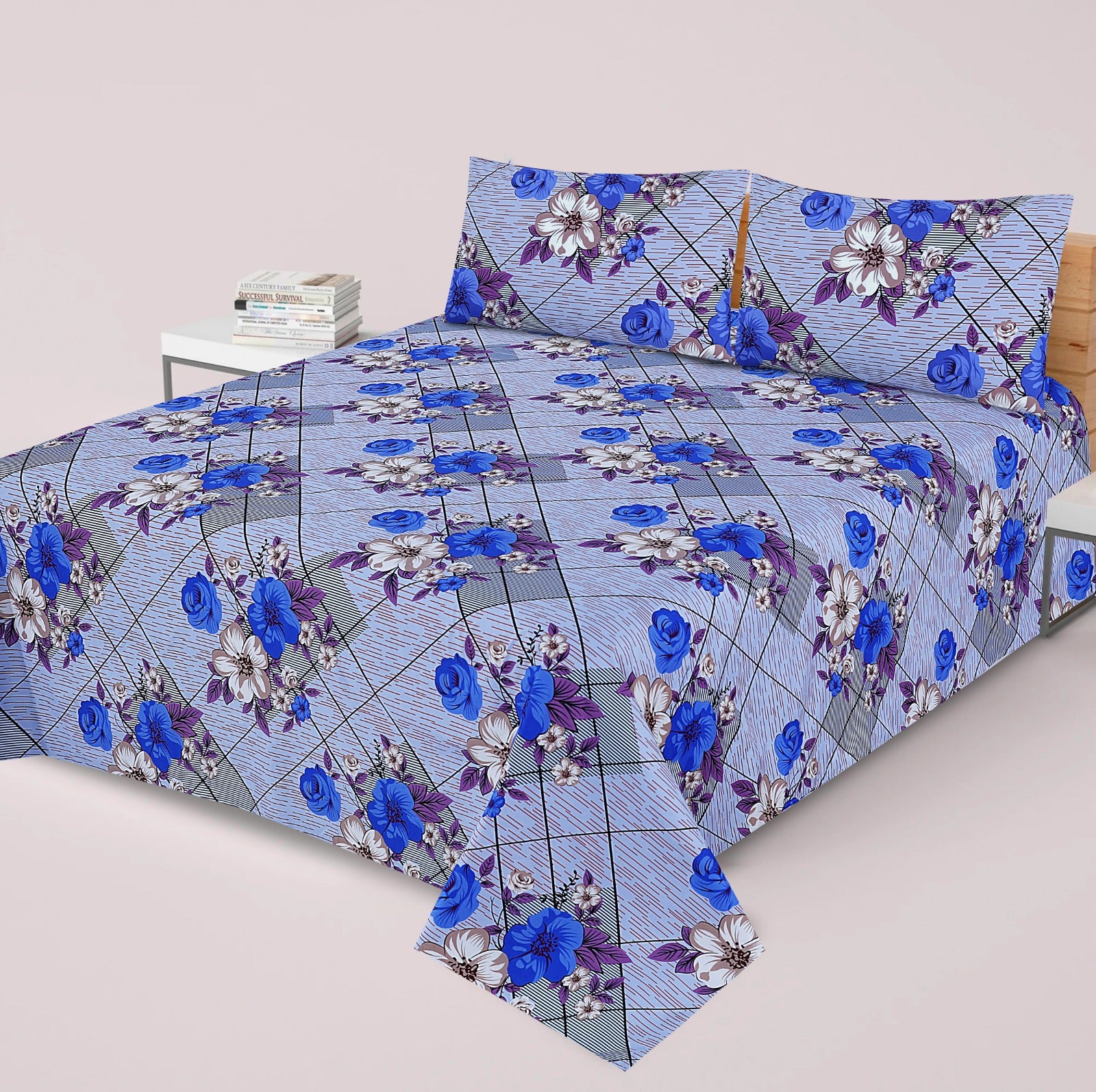 3 pcs premium quality bed sheets n-23