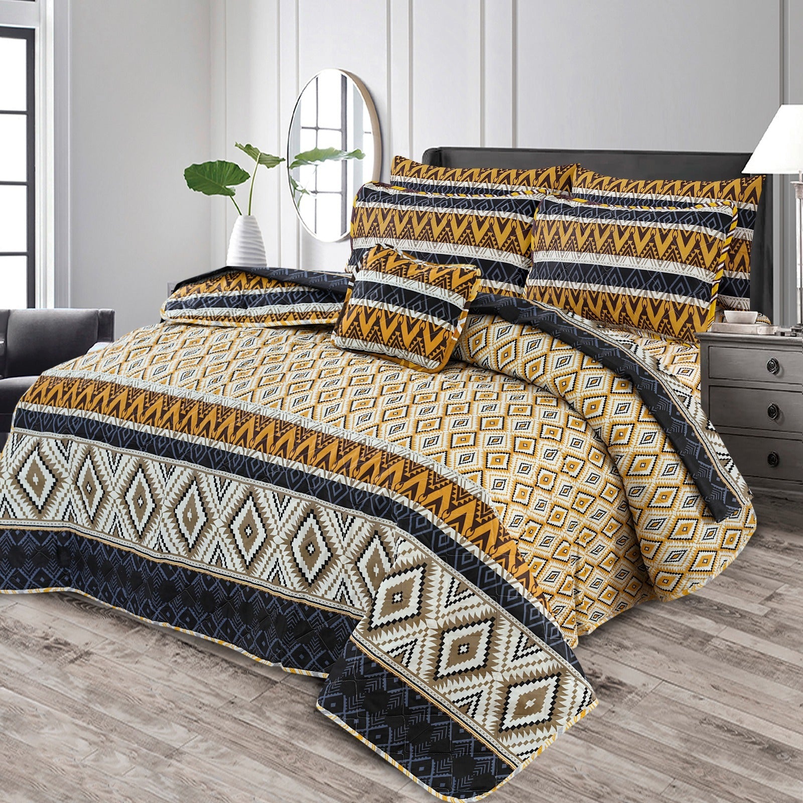 7 pcs premium quality Comforter sets n-16