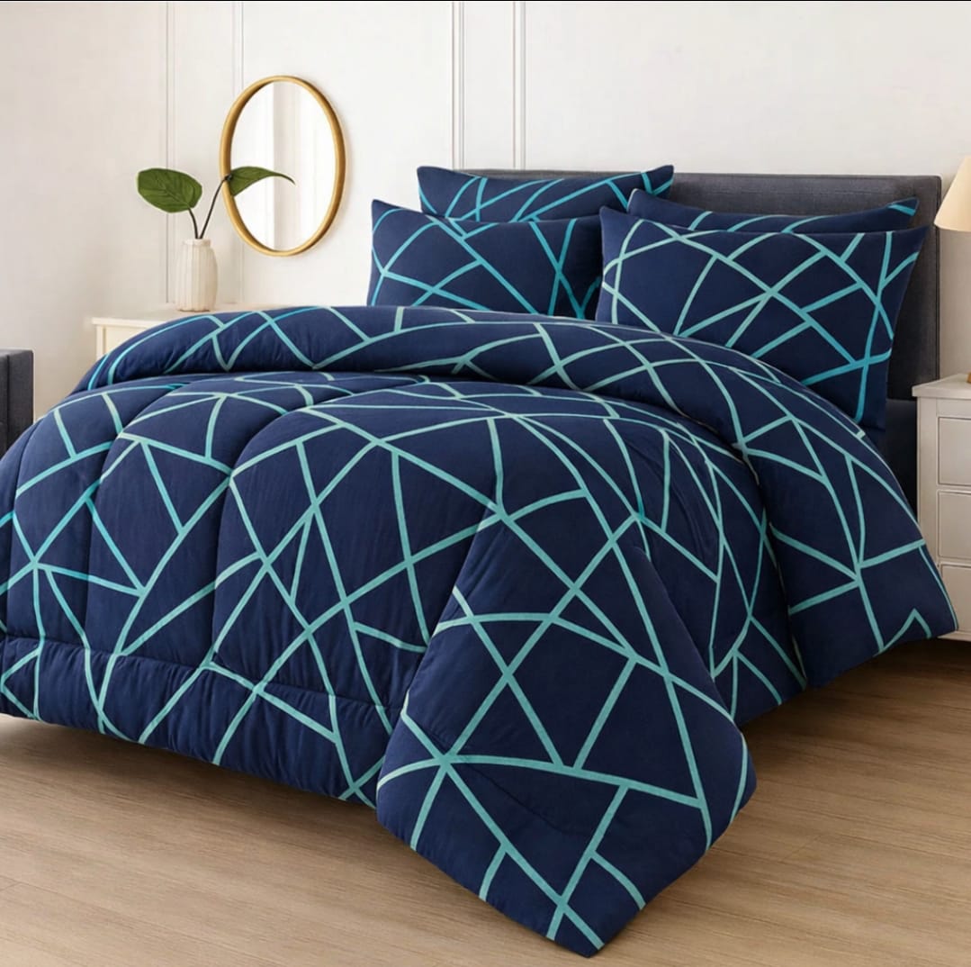 PREMIUM SUMMER KING SIZE COMFORTER SET - 7-PIECE
