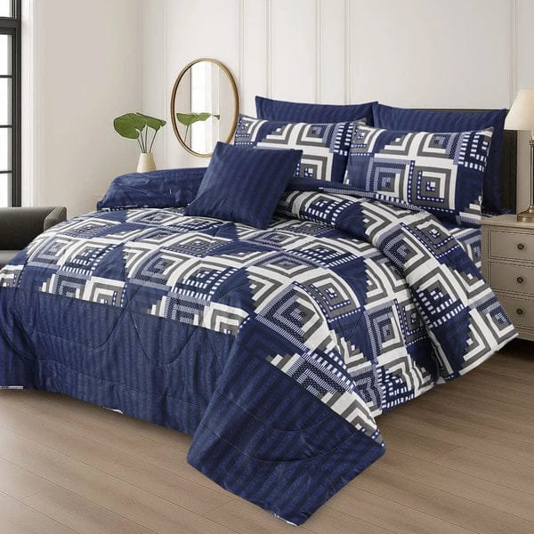 PREMIUM SUMMER KING SIZE COMFORTER SET - 7-PIECE