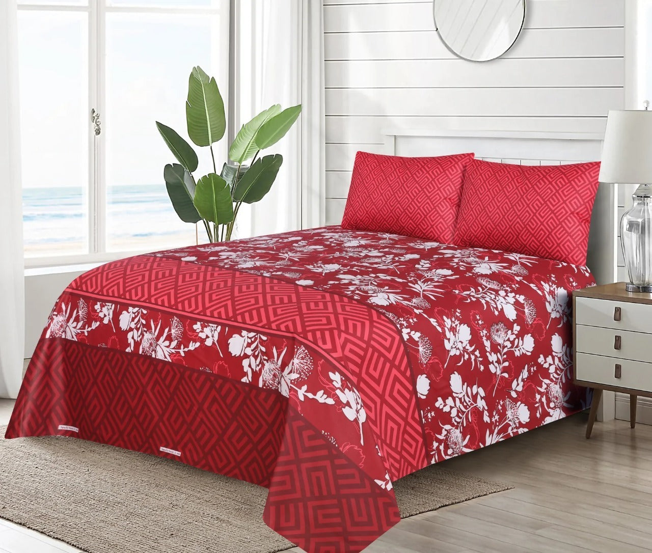 3 pcs premium quality bed sheets n-42