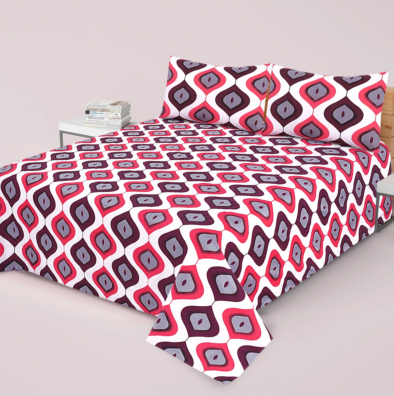 3 pcs premium quality bed sheets n-18