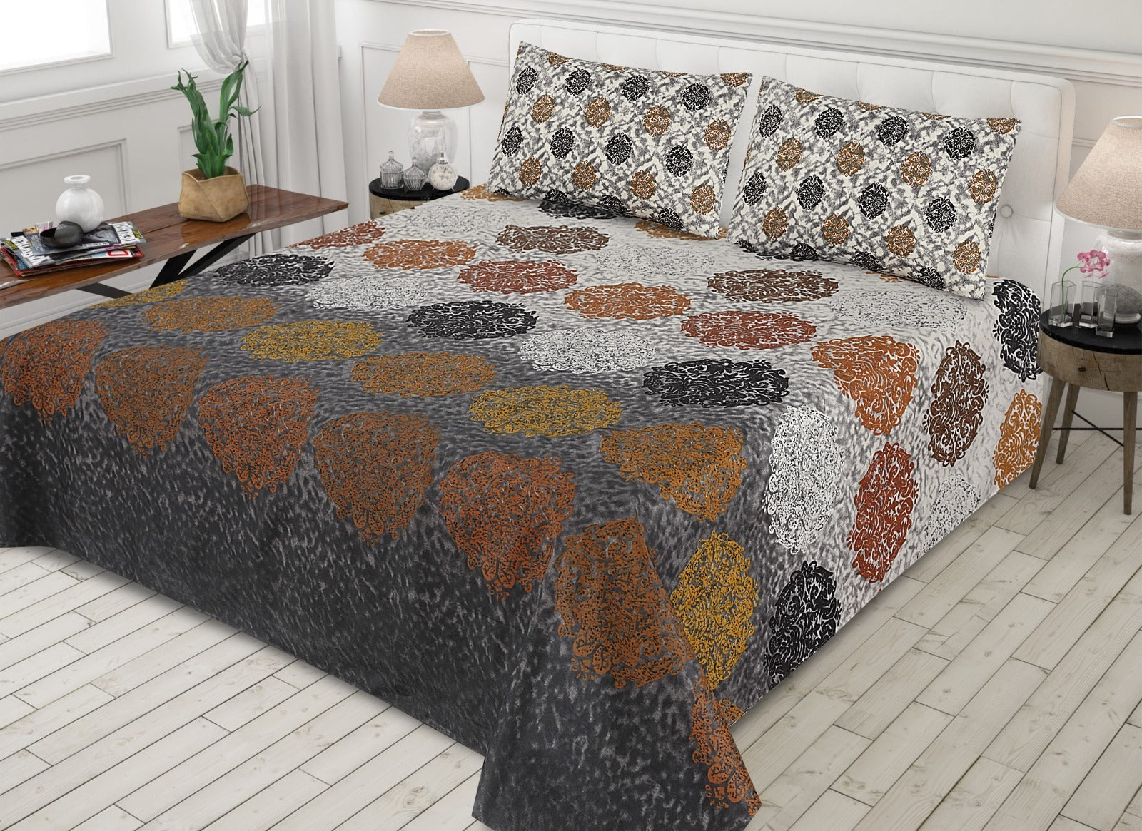 3 pcs premium quality bed sheets n-12