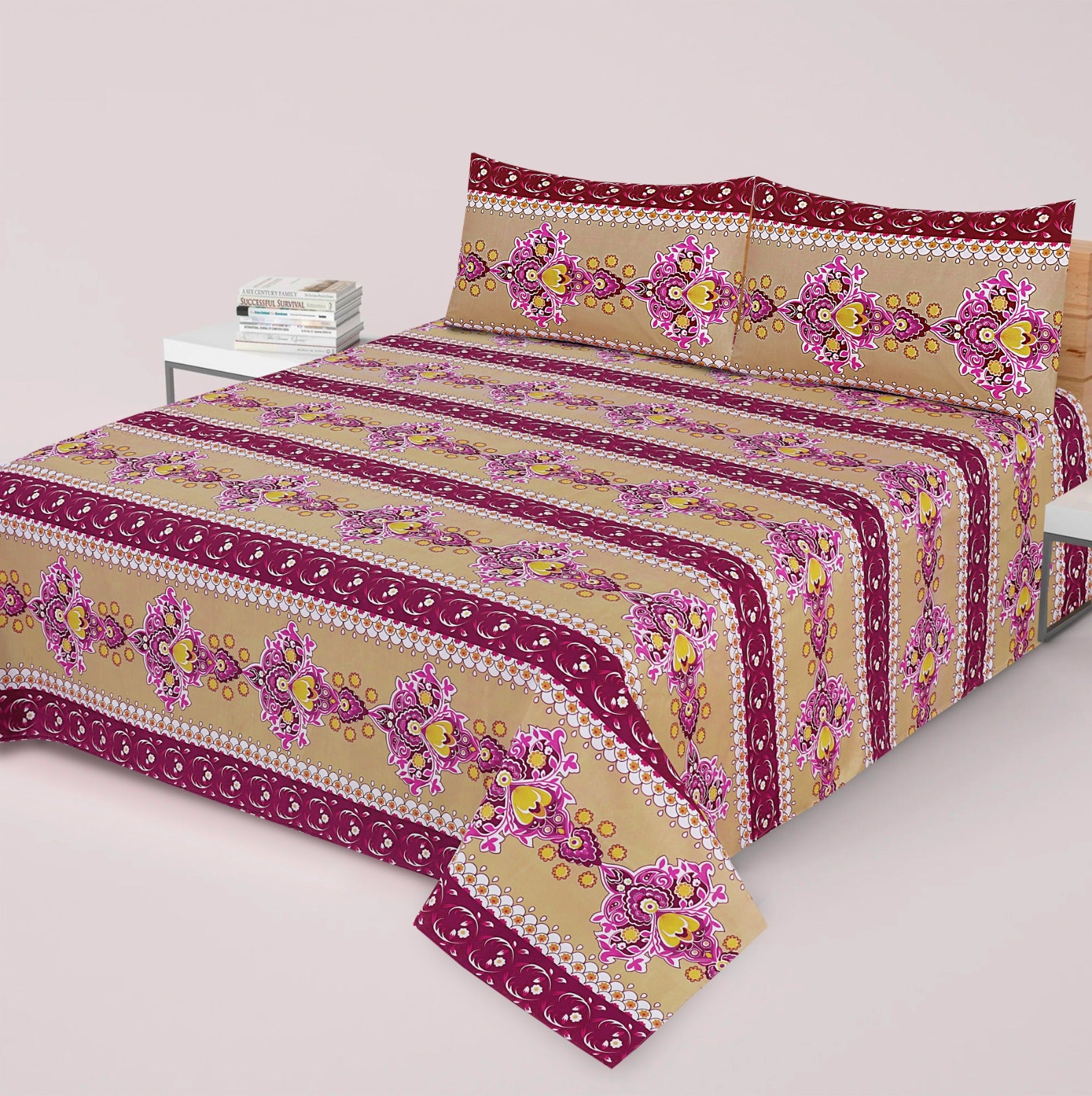 3 pcs premium quality bed sheets n-14