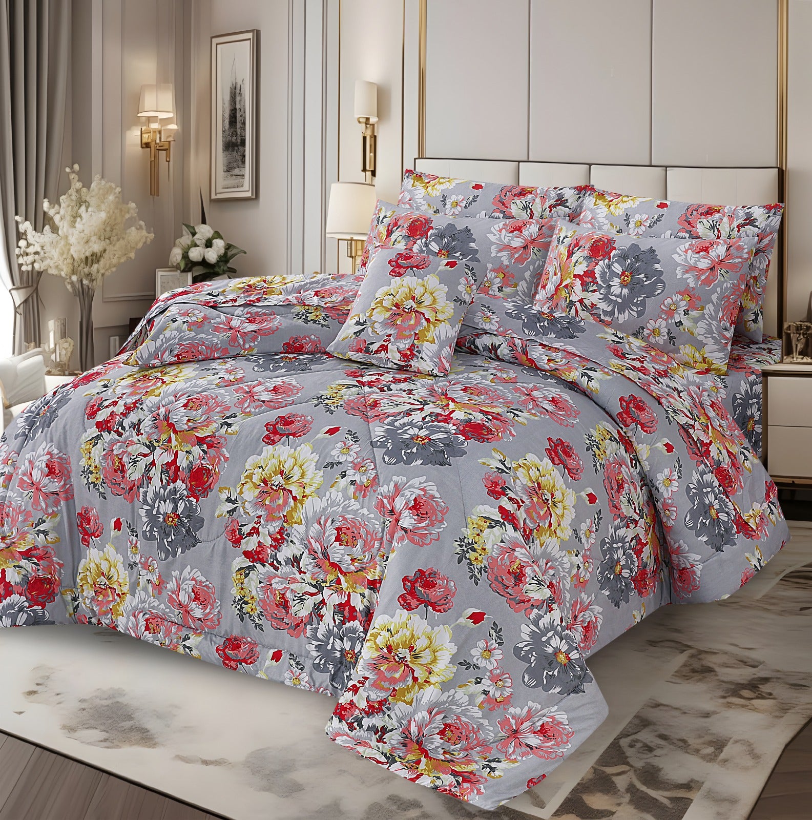7 pcs premium quality  Comforter sets n-24