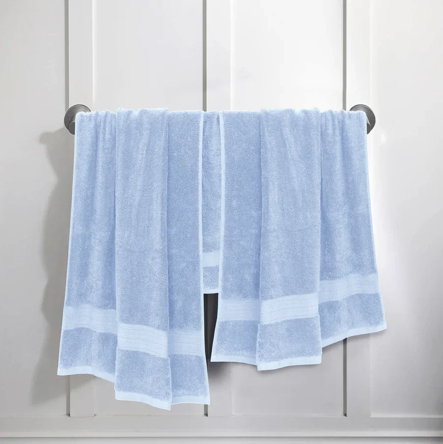 Sky Blue Premium Bath Towel Set